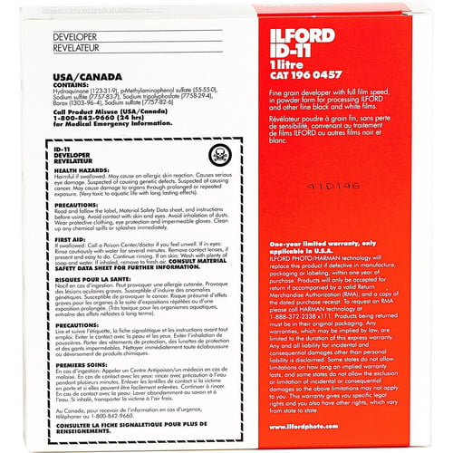 Ilford ID-11 Developer (Powder) (To Make 1L)